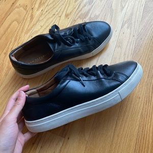 New Republic Black Leather Sneaker, US 9